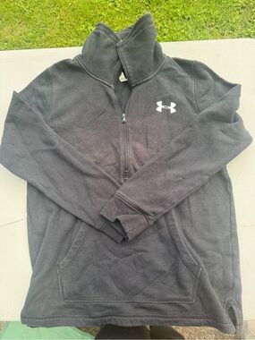 Under Armour Black Quarter-Zip Fleece Pullover